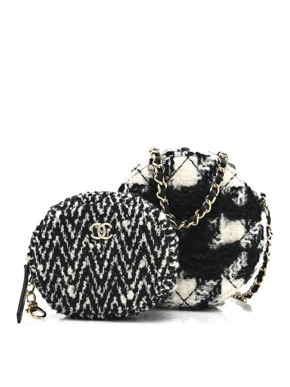 Chanel Wool Tweed Lambskin Quilted #256934C19B